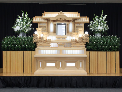 家族葬白木祭壇 Cプラン白木