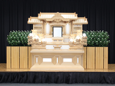 家族葬白木祭壇 Dプラン白木